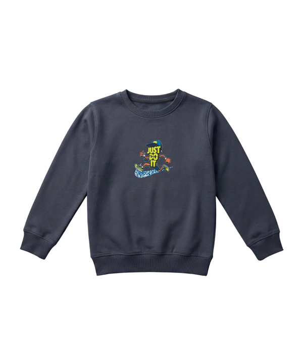 Navy Blue Just Do It Sweatshirt for Kids