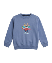 Blue Cool Bunny Sweatshirt for Kids -