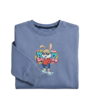 Blue Cool Bunny Sweatshirt for Kids -