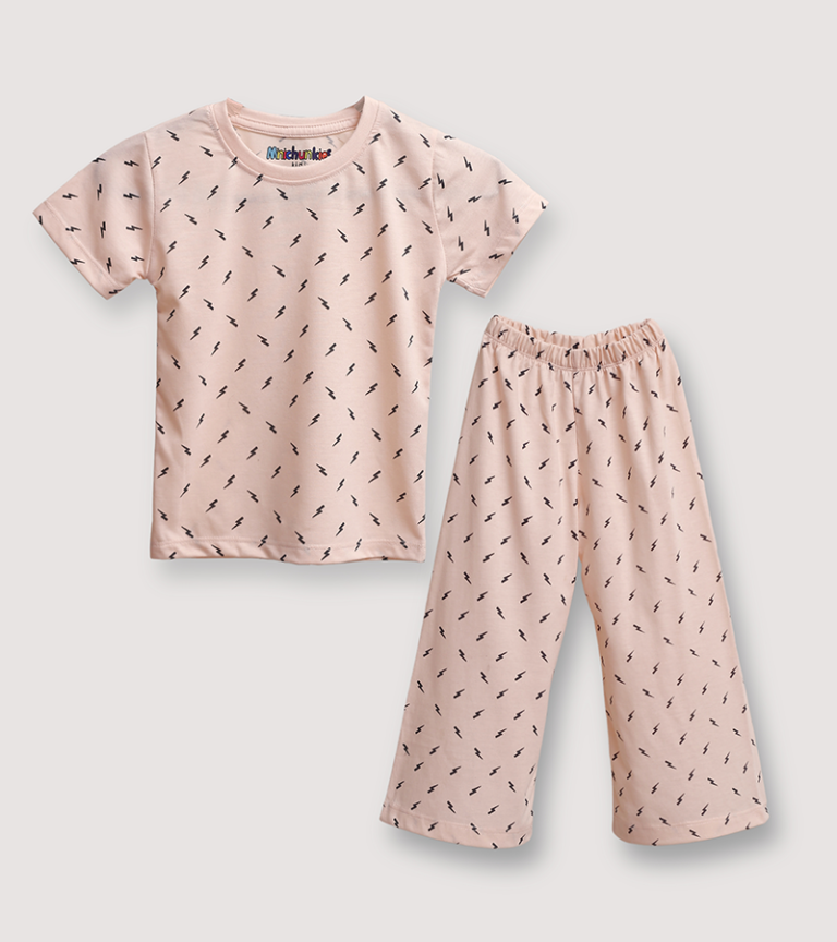 Girls Jersey 2-Piece Suit Lightening