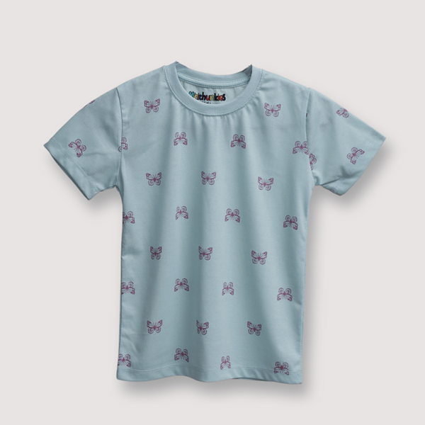 Girls Jersey T-Shirt Butterfly