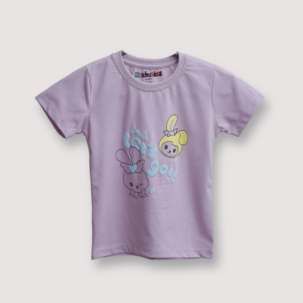 Girls Jersey T-Shirt Let's Go