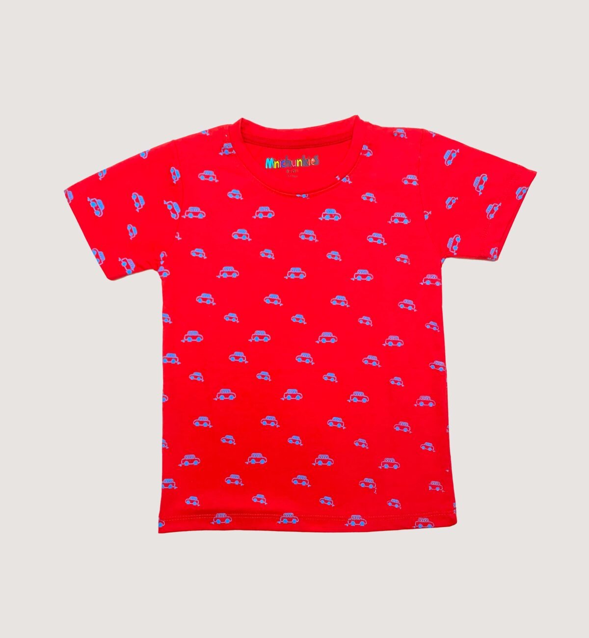 Boys Allover Cars Print Jersey 2-Piece Suit