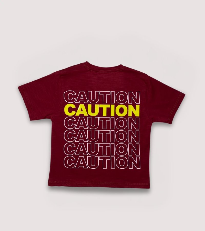 Boys Jersey T-Shirt CAUTION
