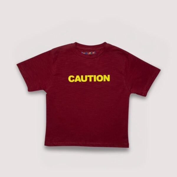 Boys Jersey T-Shirt CAUTION