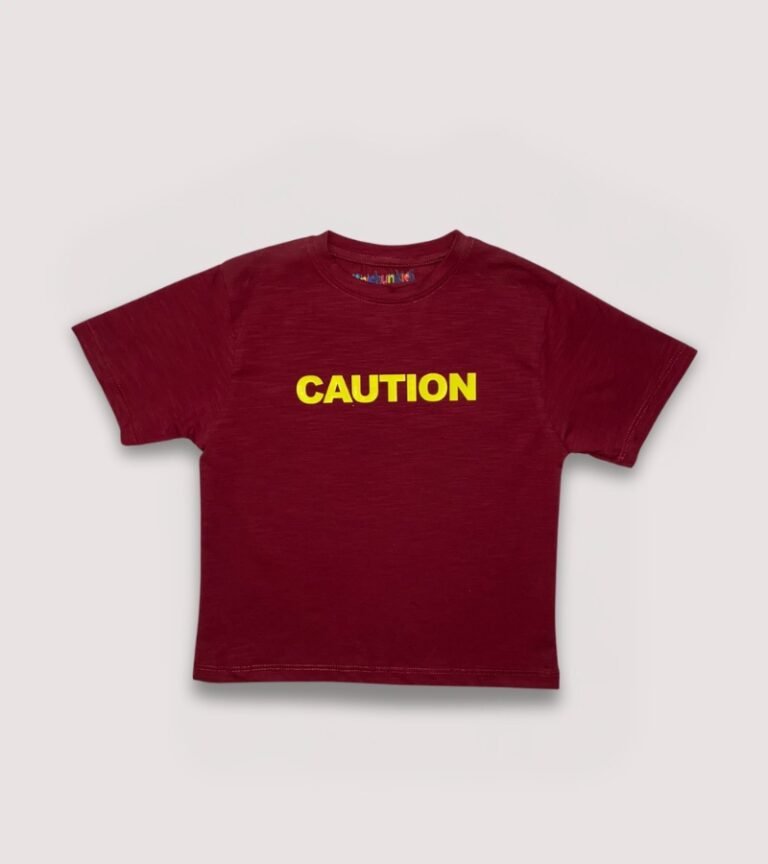 Boys Jersey T-Shirt CAUTION