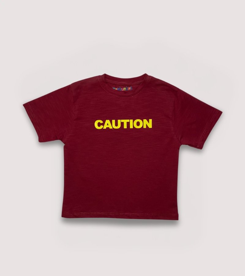 Boys Jersey T-Shirt CAUTION