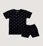 Boys Jersey White Palm Trees 2-Piece Suit