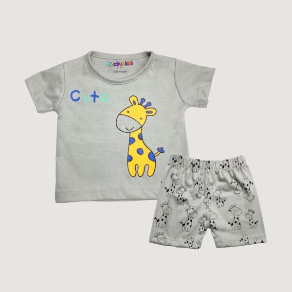 Infant Boys Cute Giraffe 2-Piece Suit