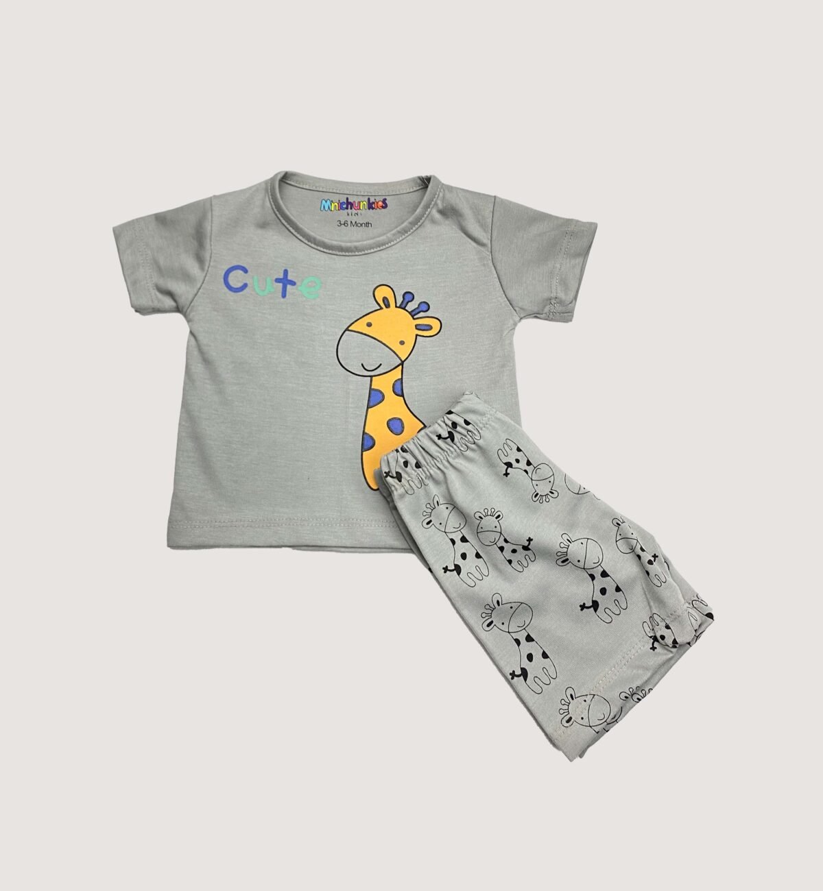 Infant Boys Cute Giraffe 2-Piece Suit