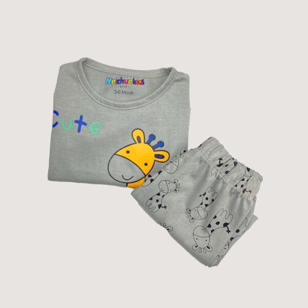 Infant Boys Cute Giraffe 2-Piece Suit