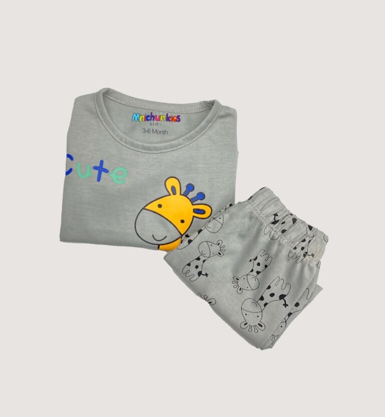 Infant Boys Cute Giraffe 2-Piece Suit