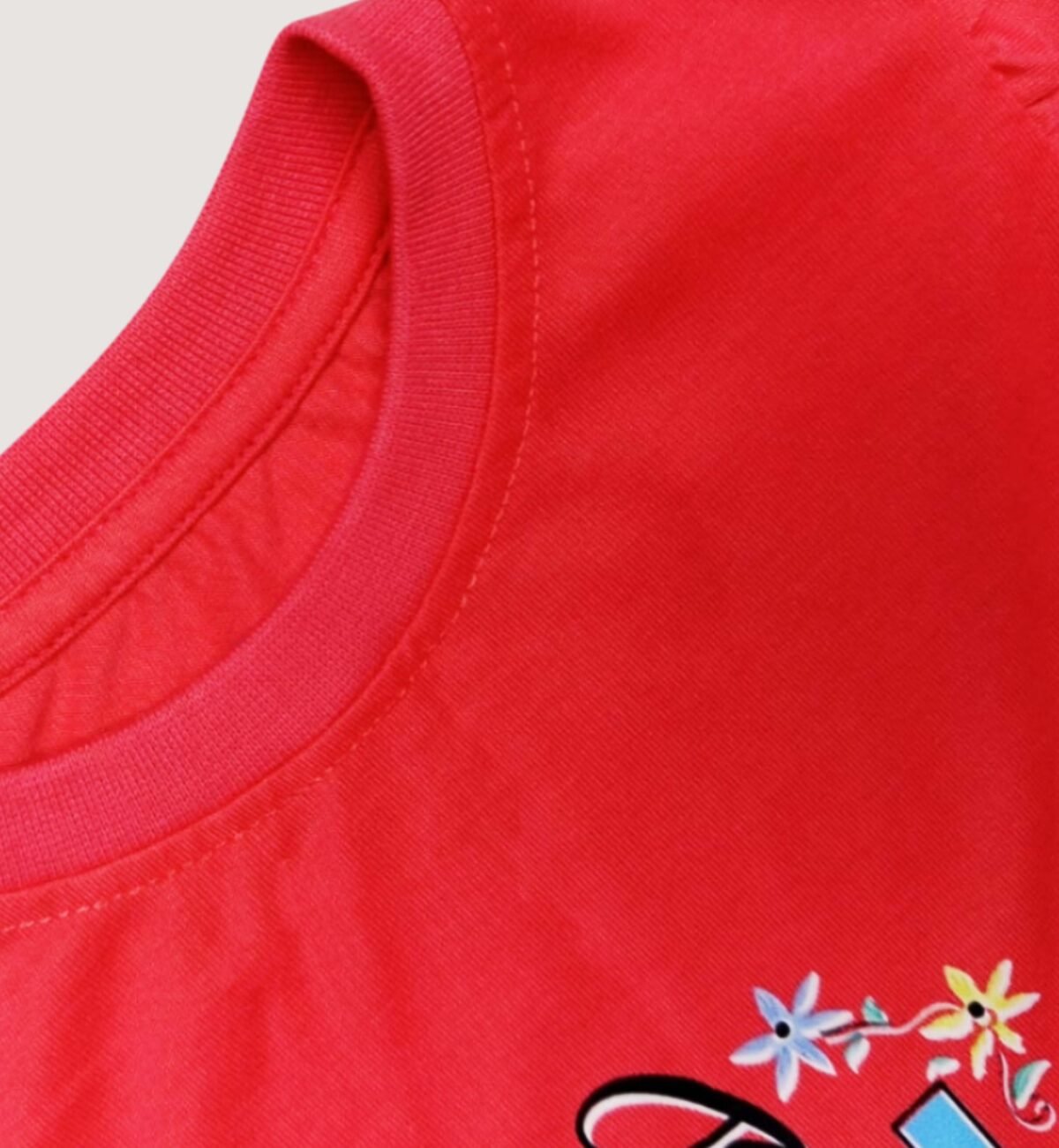Girls Jersey T-Shirt Be Happy Everyday