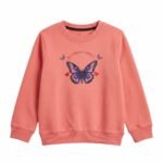 Pink Butterfly Sweatshirt for Kids