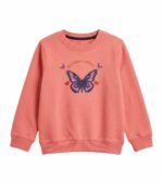 Pink Butterfly Sweatshirt for Kids