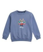 Blue Cool Bunny Sweatshirt for Kids