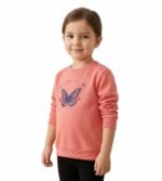 Pink Butterfly Sweatshirt for Kids - Image 4