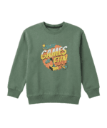 Green Games Fun Sweatshirt for Kids