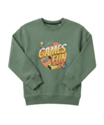 Green Games Fun Sweatshirt for Kids - Image 3
