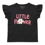 Little Flower Drop Shoulder T-shirt For Kids