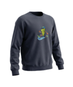 Navy Blue Just Do It Sweatshirt for Kids - Image 4