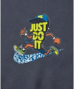 Navy Blue Just Do It Sweatshirt for Kids - Image 7