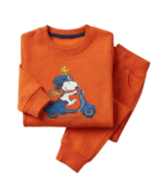Orange Peanut  Sweatshirt With Trouser for Kids - Image 5