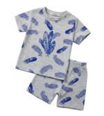 Gray Feathers 2-Piece Suit for Infant - Image 2