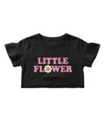 Little Flower Drop Shoulder T-shirt For Kids - Image 3