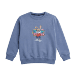 Blue Cool Bunny Sweatshirt for Kids