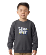 Grey Game Over Sweatshirt for Kids - Image 2