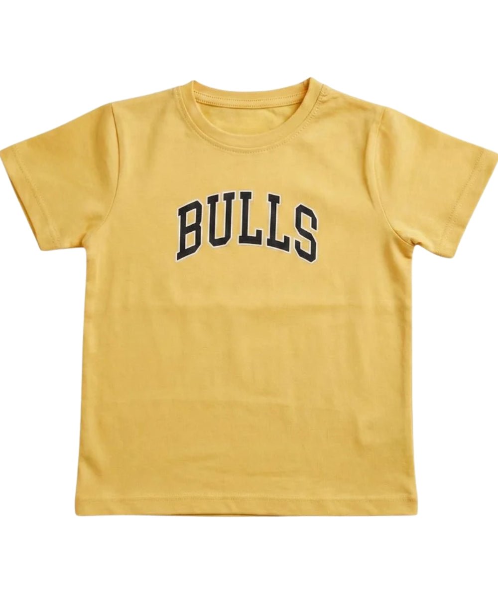 7_561dce2f-6d54-426e-b60c-80aaea544156 Yellow Bulls T-shirt For Kids - Image 1