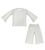 White Girls Jersey Moon Light 2-Piece Suit