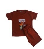 Brown Infant Boys Hakuna Matata 2-Piece Suit