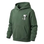 Green Snoopy Hoodie for Kids
