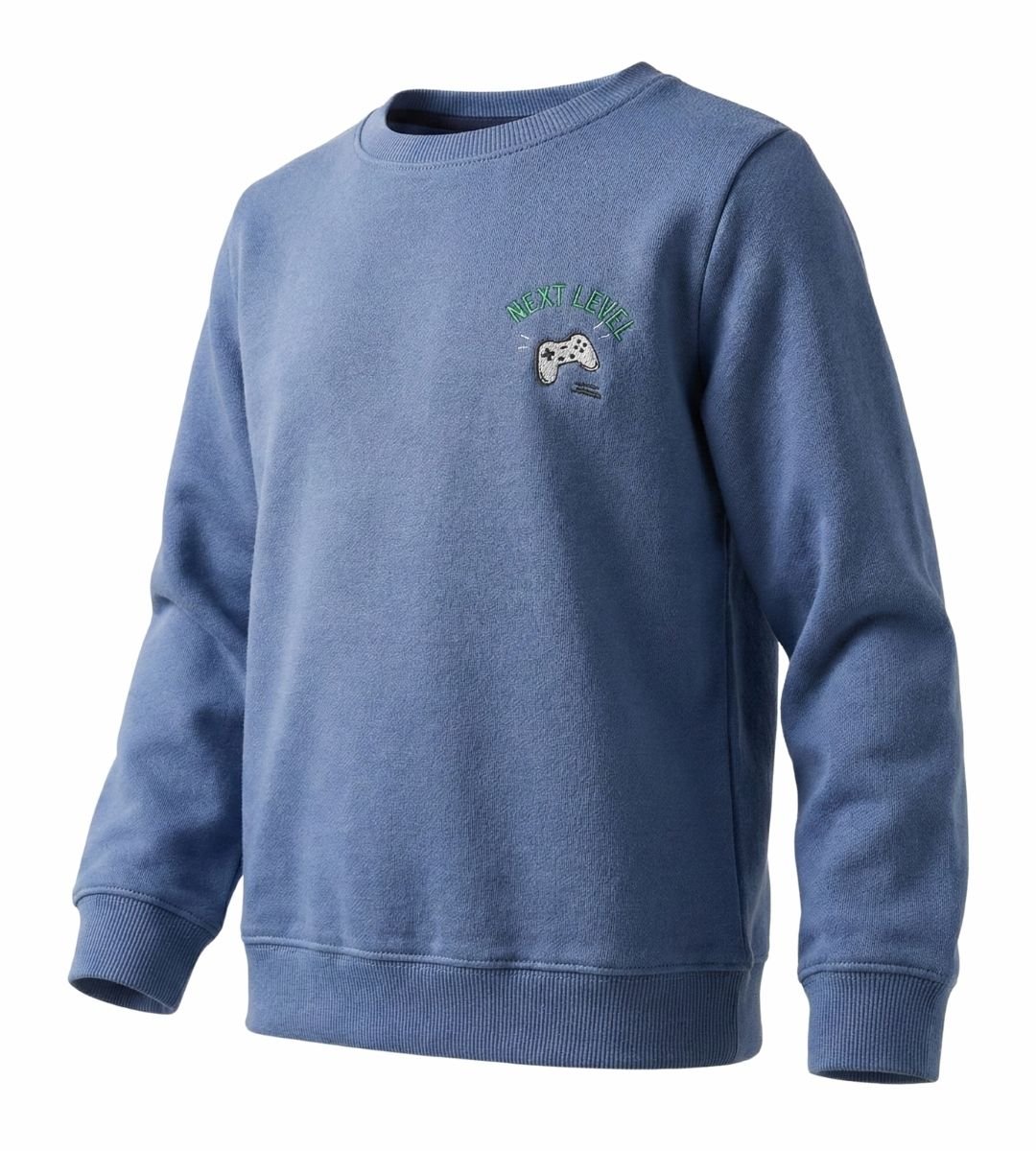 9_bb1ce60f-4703-403b-8f8e-d6d9b474f916 Blue Gaming Next Level Sweatshirt for Kids - Image 1