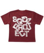 Maroon SQQZ Project Tshirt For Kids