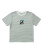 More self confidence Green White Classic Stripe T-shirt For Kids