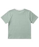More self confidence Green White Classic Stripe T-shirt For Kids - Image 2
