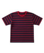 Navy Red Bold Stripe T-shirt For Kids