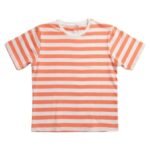 Peach White Classic Stripe T-shirt For Kids