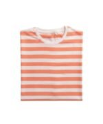 Peach White Classic Stripe T-shirt For Kids - Image 4