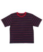 Navy Red Pinstripe T-shirt For Kids