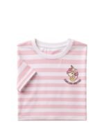Pink Unicorn Stripe T-shirt For Kids - Image 4