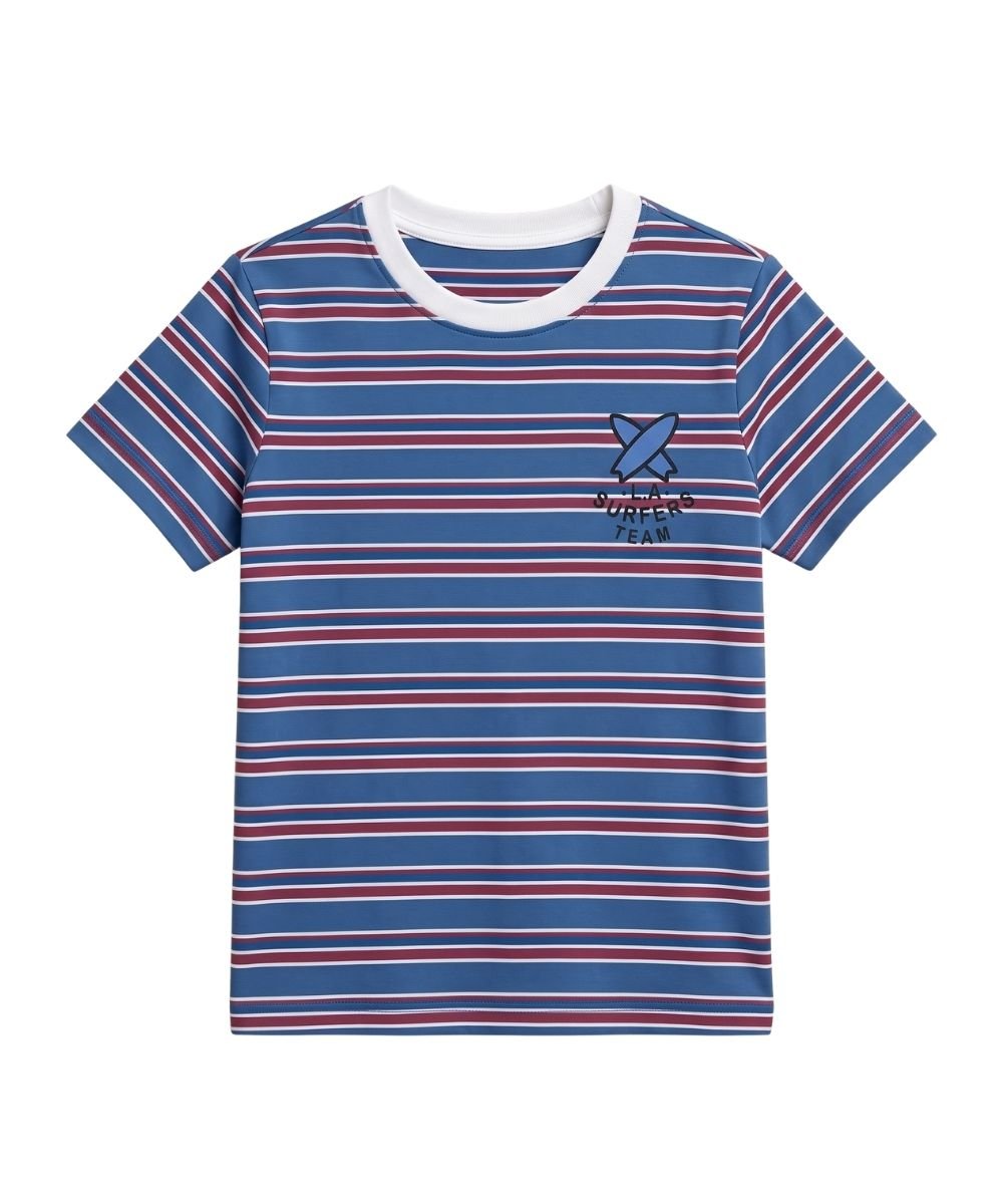 32 Surfer's Team Stripe T-shirt For Kids - Image 1