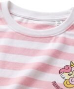Pink Unicorn Stripe T-shirt For Kids - Image 6
