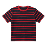 Black Red Bold Stripe T-shirt For Kids
