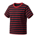 Black Red Bold Stripe T-shirt For Kids - Image 3
