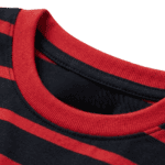Black Red Bold Stripe T-shirt For Kids - Image 5