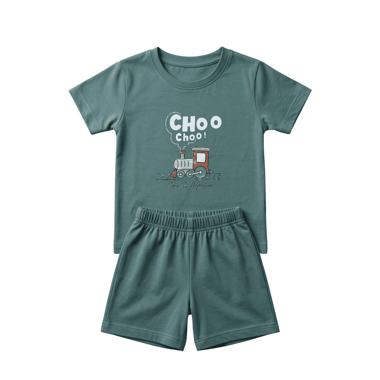 1 Choo Choo Train 2-Piece Suit for Kids - Image 1
